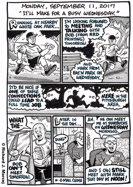 Daily Comic Journal: September 11, 2017: “It’ll Make For A Busy Wednesday.”
