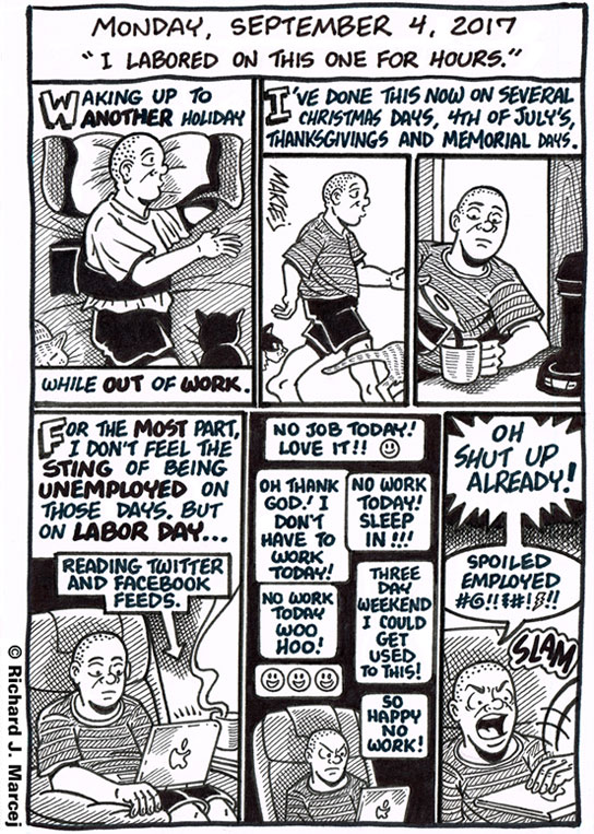 Daily Comic Journal: September 4, 2017: “I Labored On This One For Hours.”