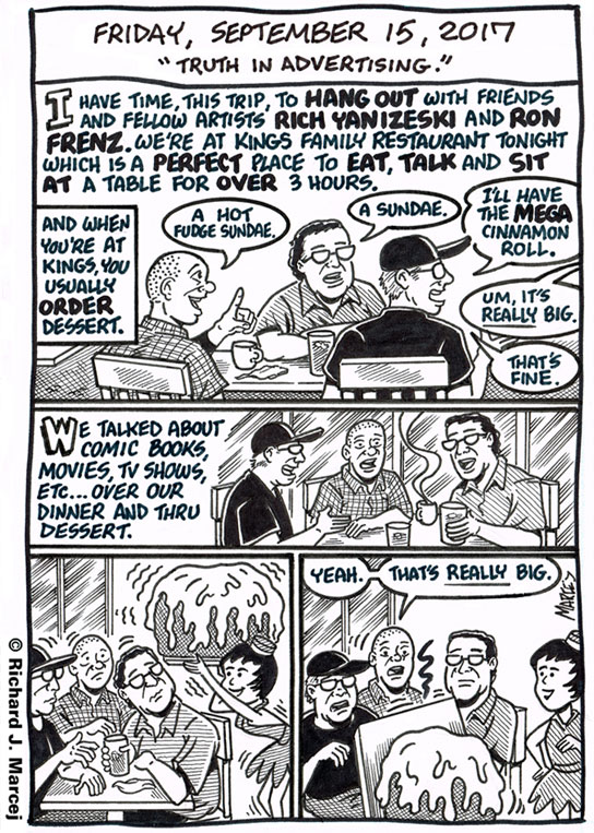 Daily Comic Journal: September 15, 2017: “Truth In Advertising.”