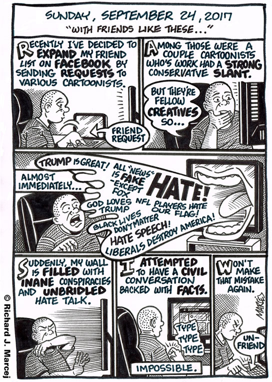 Daily Comic Journal: September 24, 2017: “With Friends Like These…”