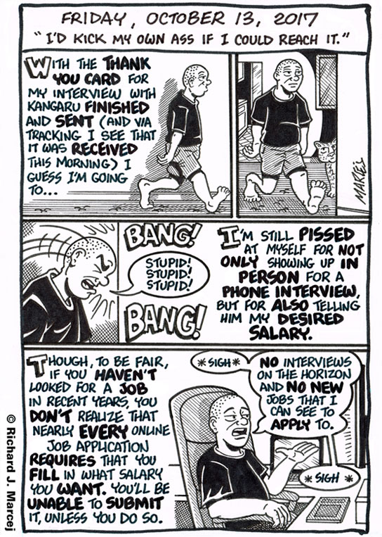 Daily Comic Journal: October 13, 2017: “I’d Kick My Own Ass If I Could Reach It.”