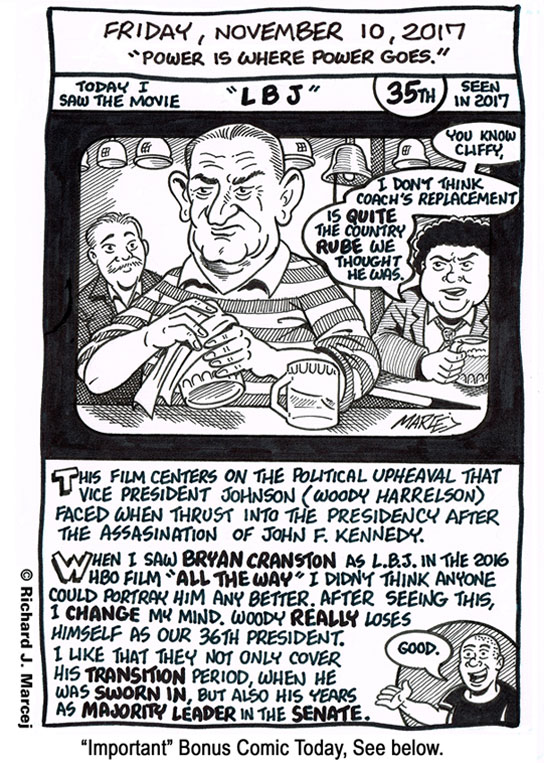 Daily Comic Journal: November 10, 2017: “Power Is Where power Goes.”