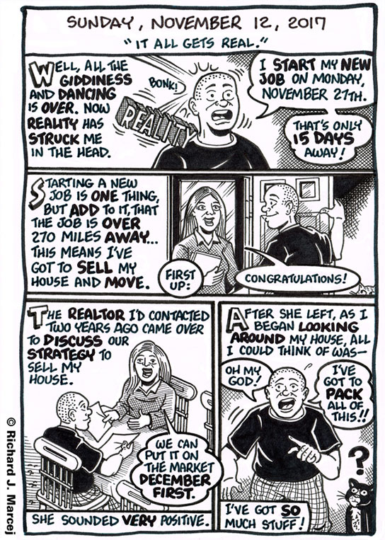 Daily Comic Journal: November 12, 2017: “It All Gets Real.”
