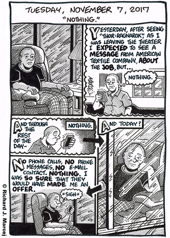 Daily Comic Journal: November 7, 2017: “Nothing.”