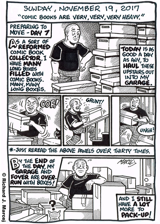 Daily Comic Journal: November 19, 2017: “Comic Books Are Very, Very, Very Heavy.”