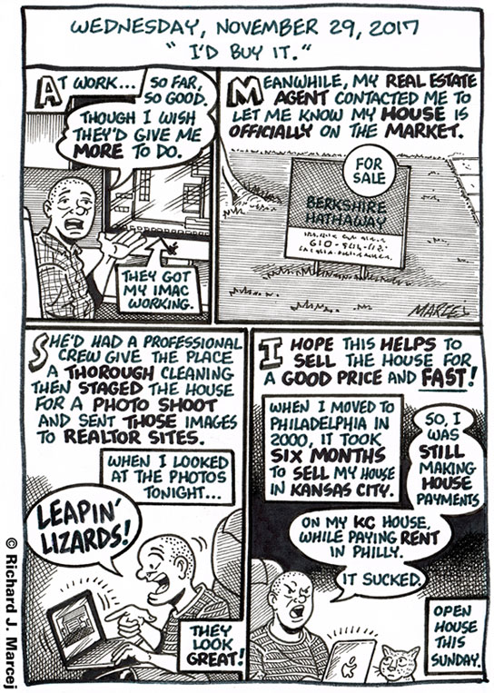 Daily Comic Journal: November 29, 2017: “I’d Buy It.”