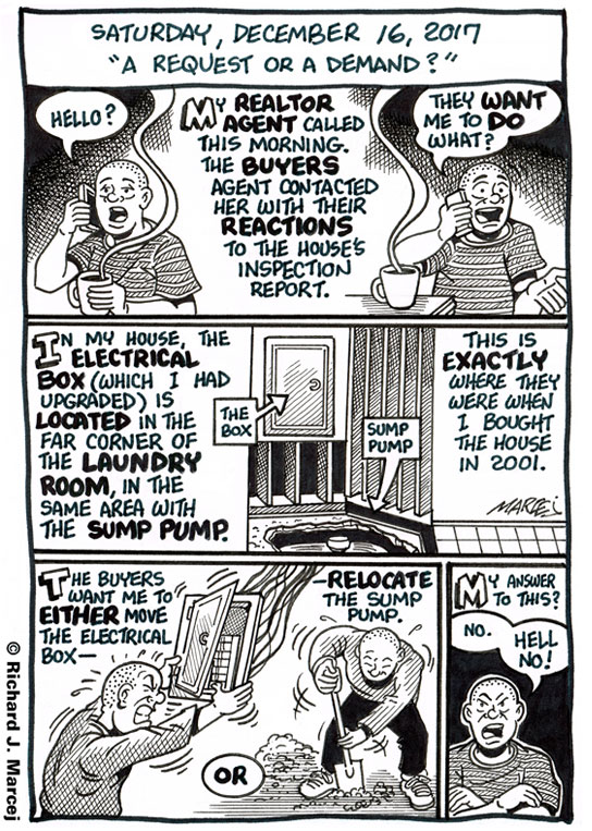 Daily Comic Journal: December 16, 2017: “A Request Or A Demand?”