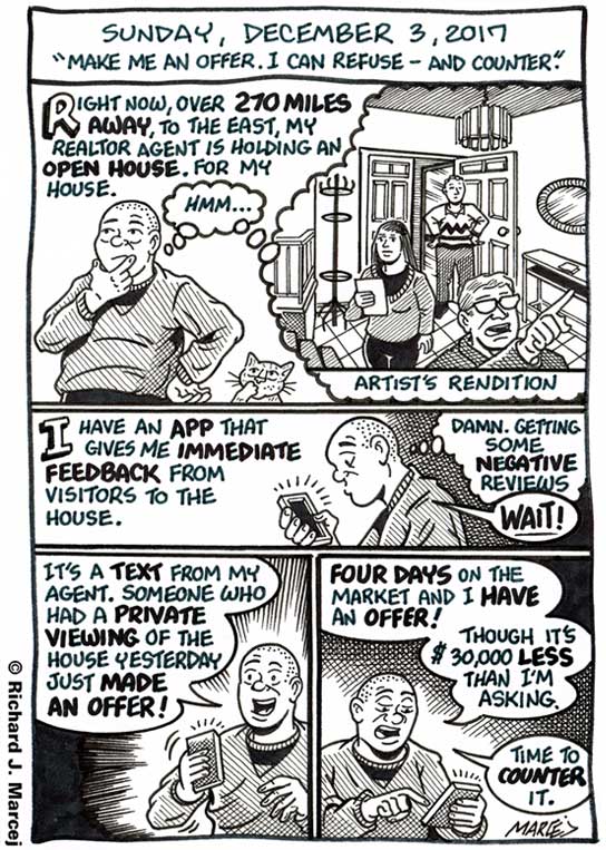 Daily Comic Journal: December 3, 2017: “Make Me An Offer. I Can Refuse – And Counter.”