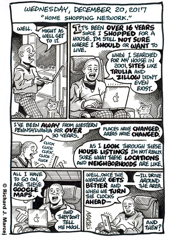 Daily Comic Journal: December 20, 2017: “Home Shopping Network.”