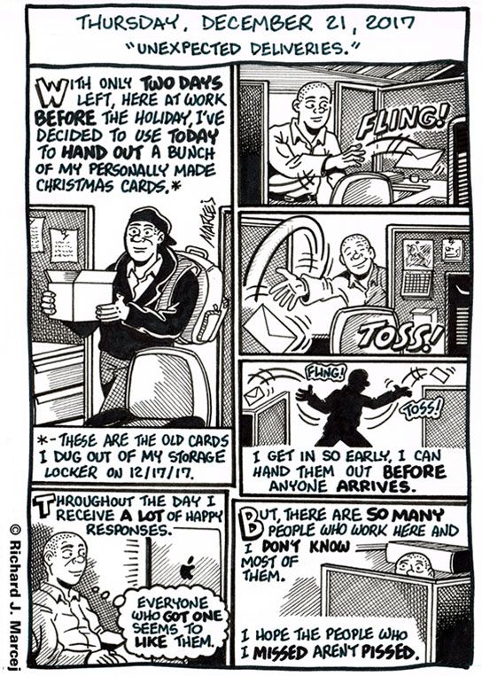 Daily Comic Journal: December 21, 2017: “Unexpected Deliveries.”