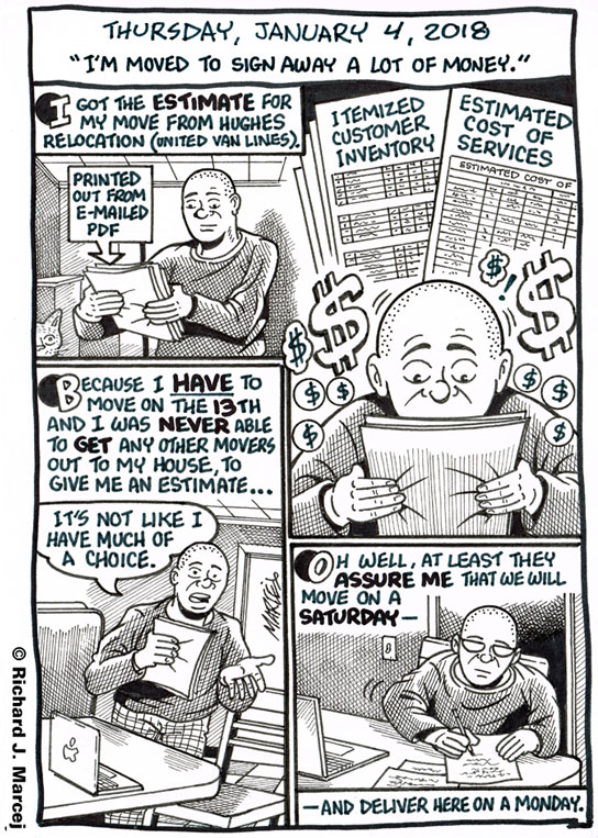 Daily Comic Journal: January 4, 2018 “I’m Moved To Sign Away A Lot Of Money.”