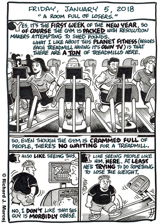 Daily Comic Journal: January 5, 2018: “A Room Full Of Losers.”