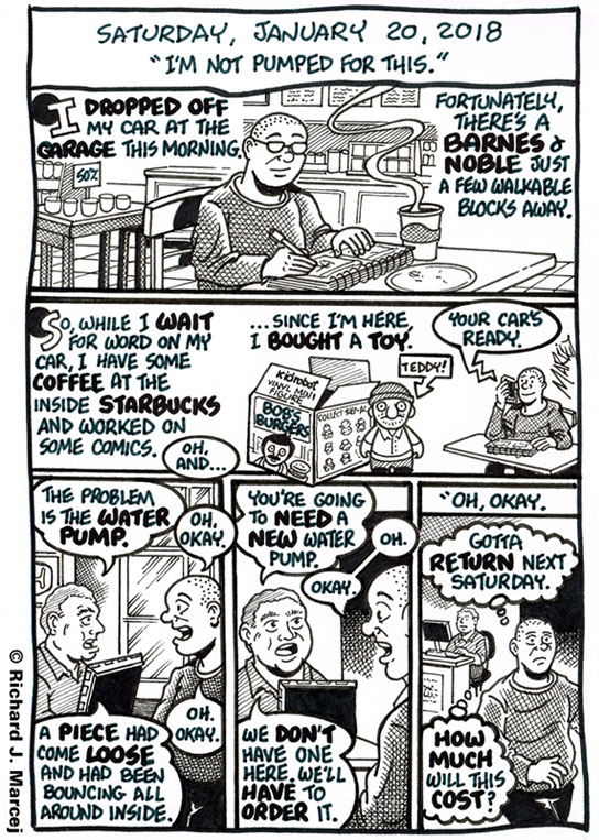 Daily Comic Journal: January 20, 2018: “I’m Not Pumped For This.”