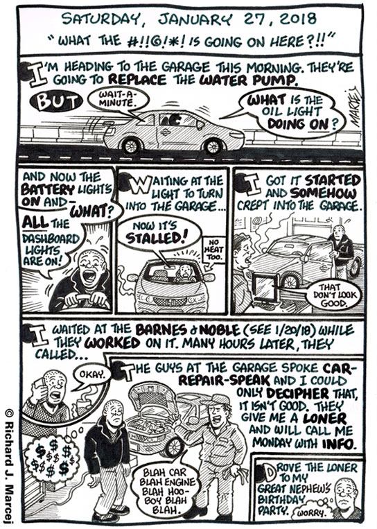 Daily Comic Journal: January 27, 2018: “What The #!!@!*! Is Going On Here?!!”