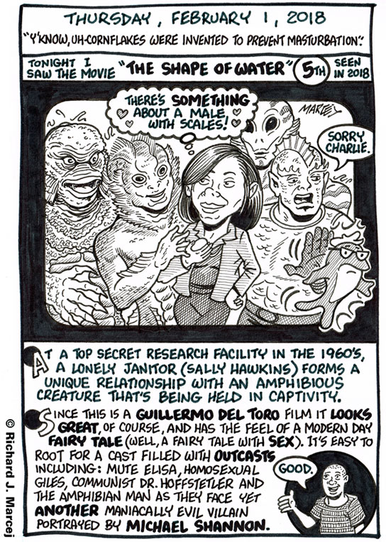 Daily Comic Journal: February 1, 2018: “Y’know, Uh-Cornflakes Were Invited To Prevent Masturbation.