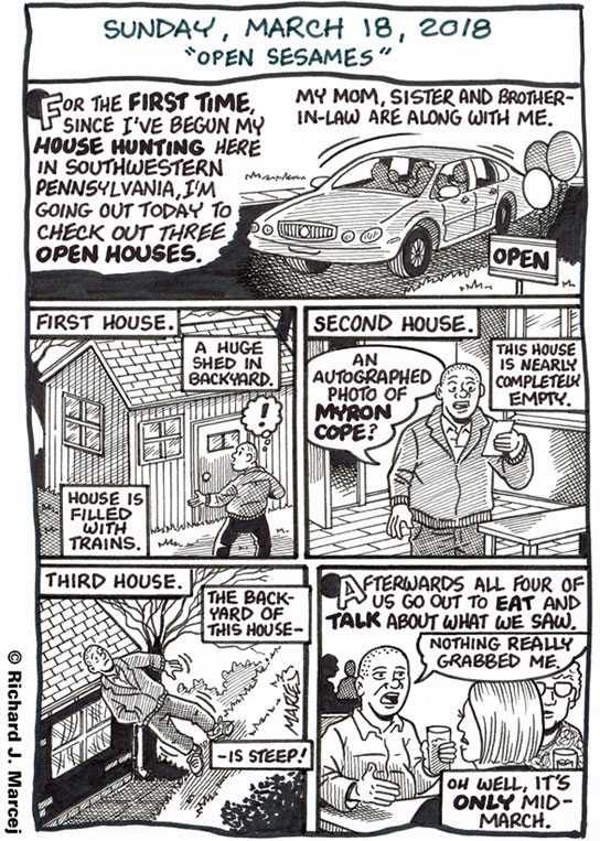 Daily Comic Journal: March 18, 2018: “Open Sesames.”