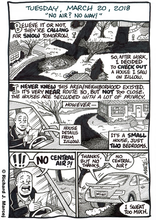 Daily Comic Journal: March 20, 2018: “No Air? No Way!”