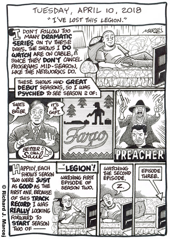 Daily Comic Journal: April 10, 2018: “I’ve Lost This Legion.”