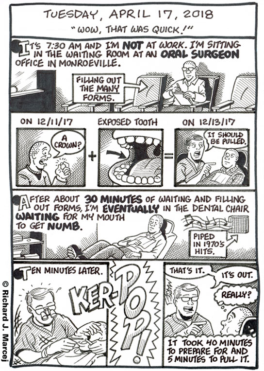 Daily Comic Journal: April 17, 2018: “Wow, That Was Quick.”