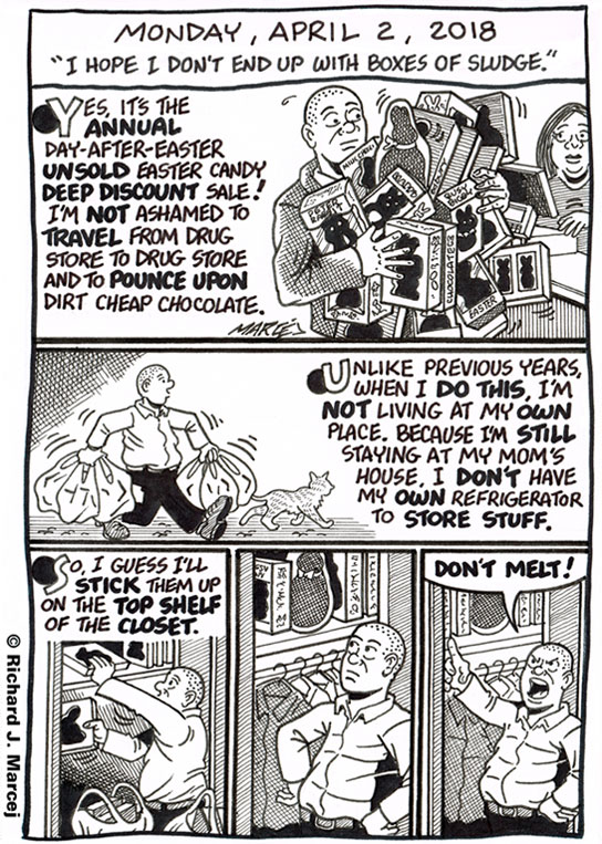 Daily Comic Journal: April 2, 2018: “I Hope I Don’t End Up With Boxes Of Sludge.”