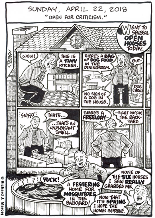 Daily Comic Journal: April 22, 2018: “Open For Criticism”