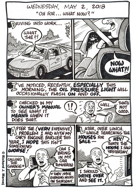 Daily Comic Journal: May 2, 2018: “Oh For… What Now?”