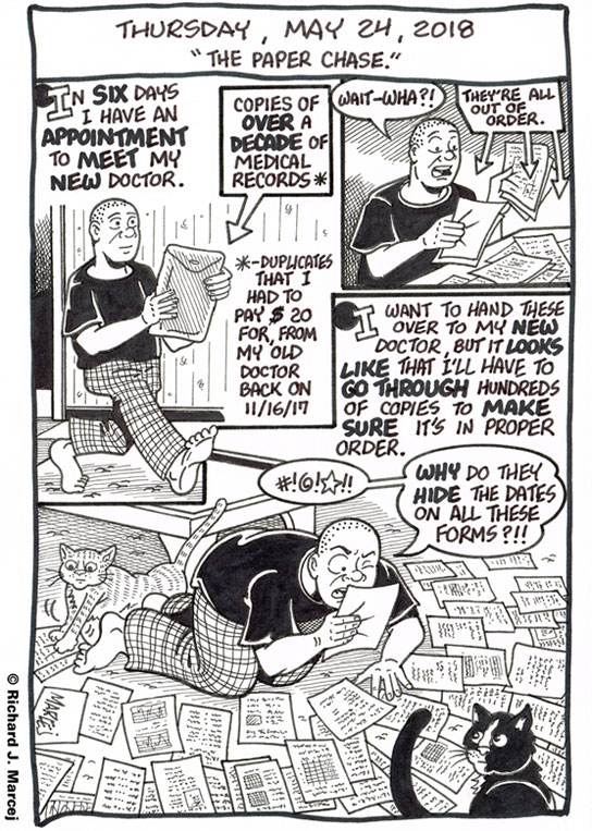 Daily Comic Journal: May 24, 2018: “The Paper Chase.”
