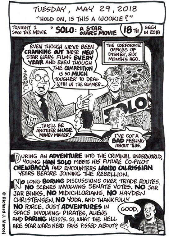 Daily Comic Journal: May 29, 2018: “Hold On, Is This A Wookie?”