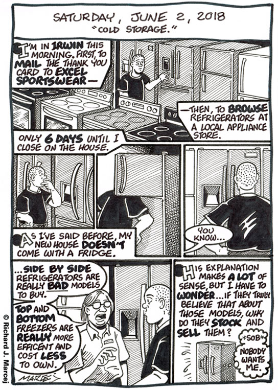 Daily Comic Journal: June 2, 2018: “Cold Storage.”