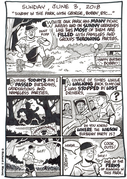 Daily Comic Journal: June 3, 2018: “Sunday In The Park With George, Bobby, Etc…”