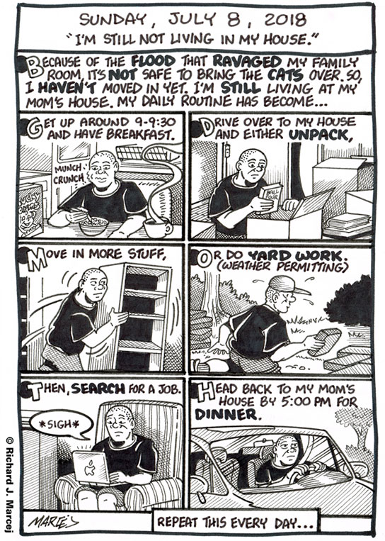 Daily Comic Journal: July 8, 2018: “I’m Still Not Living In My House.”