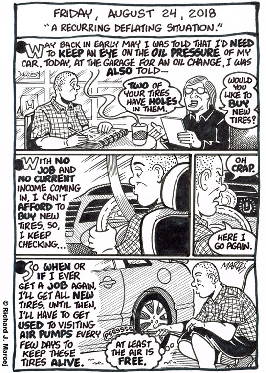Daily Comic Journal: August 24, 2018: “A Recurring Deflating Situation.”