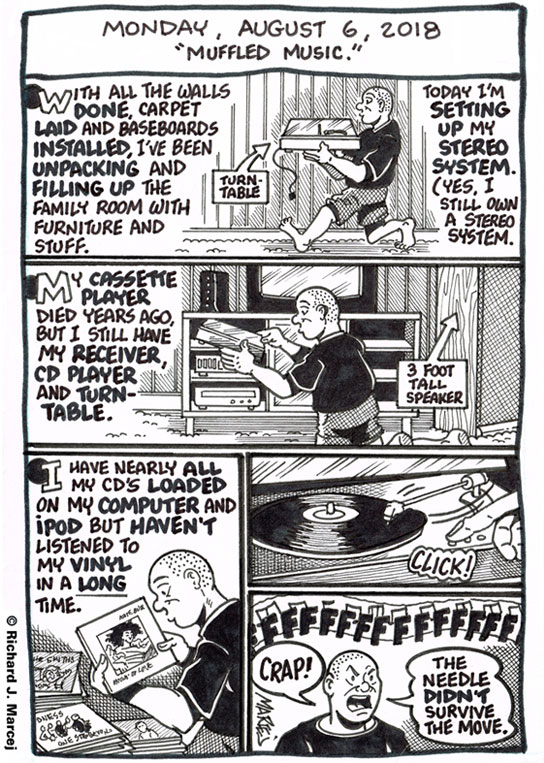 Daily Comic Journal: August 6, 2018: “Muffled Music”.