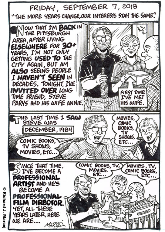 Daily Comic Journal: September 7, 2018: “The More Years Change, Our Interests Stay The Same.”