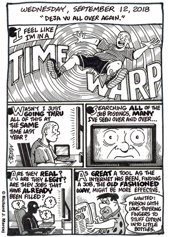 Daily Comic Journal: September 12, 2018: “Deja Vu All Over Again.”