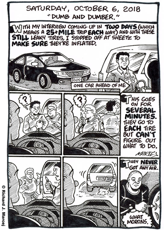 Daily Comic Journal: October 6, 2018: “Dumb And Dumber.”