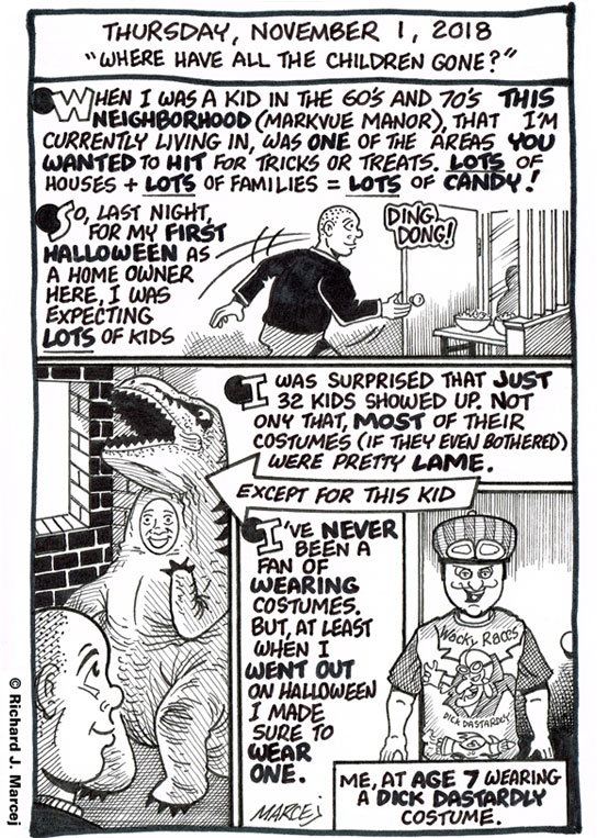 Daily Comic Journal: November 1, 2018: “Where Have All The Children Gone?”