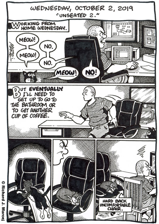 Daily Comic Journal: October 2, 2019: “Unseated 2.”
