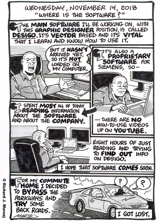 Daily Comic Journal: November 14, 2018: “Where Is The Software?”