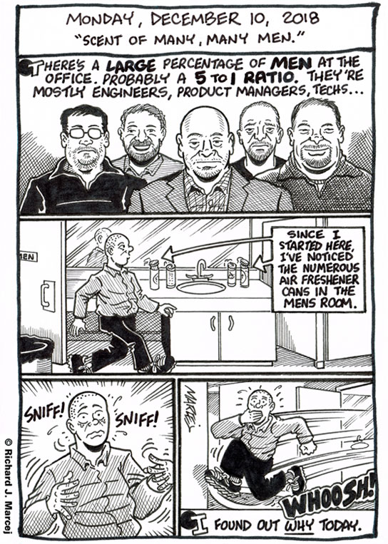 Daily Comic Journal: December 10, 2018: “Scent Of Many, Many Men.”