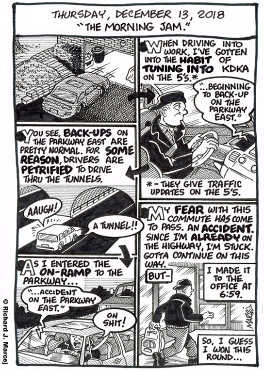 Daily Comic Journal: December 13, 2018: “The Morning Jam.”