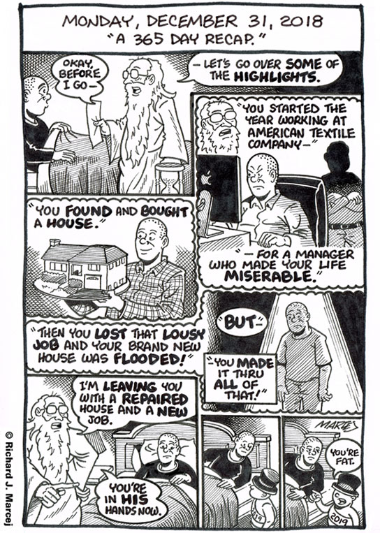 Daily Comic Journal: December 31, 2018: “A 365 Day Recap.”