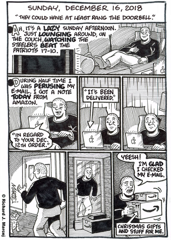 Daily Comic Journal: December 16, 2018: “They Could Have At Least Rang The Doorbell.”