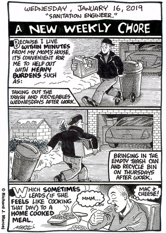 Daily Comic Journal: January 16, 2019: “Sanitation Engineer.”