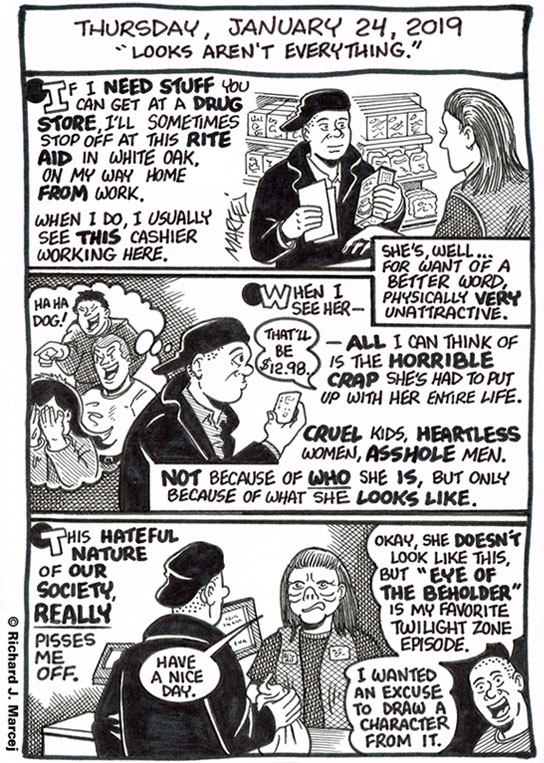 Daily Comic Journal: January 24, 2019: “Looks Aren’t Everything.”