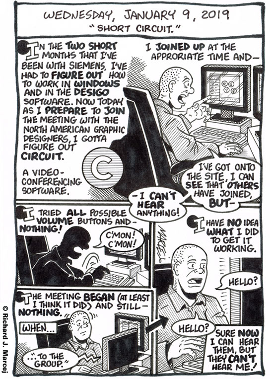 Daily Comic Journal: January 9, 2019: “Short Circuit.”