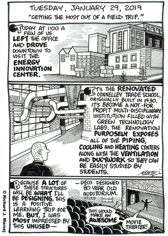 Daily Comic Journal: January 29, 2019: “Getting The Most Out Of A Field Trip.”