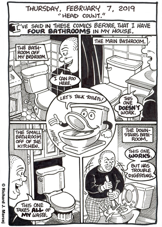 Daily Comic Journal: February 7, 2019: “Head Count.”