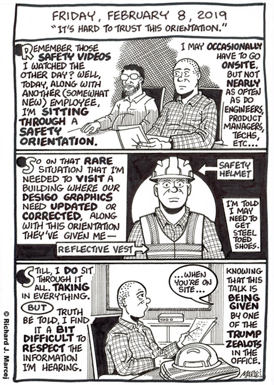 Daily Comic Journal: February 8, 2019: “It’s Hard To Trust This Orientation.”