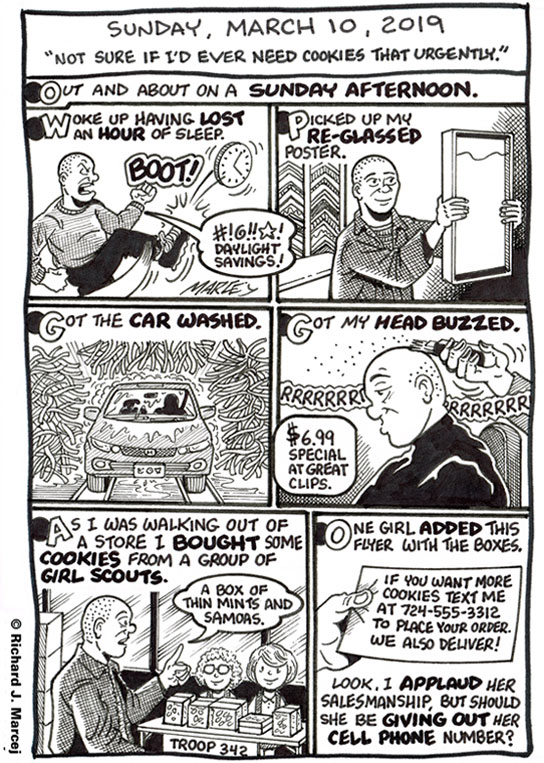 Daily Comic Journal: March 10, 2019: “Not Sure If I’d Ever Need Cookies That Urgently.”